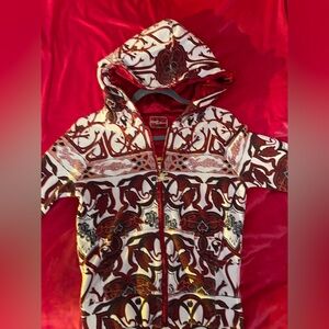 Apple Bottoms Red and White Hooded Jacket